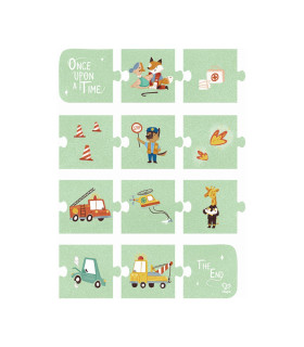 Puzle Vehículos de Rescate Hape