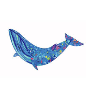 Puzzle de Piso Brillante de Ballena 200 Pzs Hape