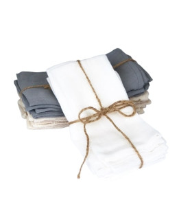 Pack x 4 Servilletas de Gasa Blancas