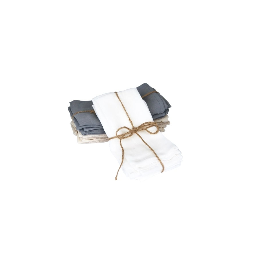 Pack x 4 Servilletas de Gasa Blancas