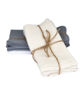 Pack x 4 Servilletas de Gasa Crema