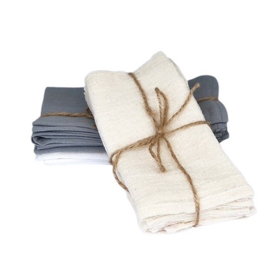 Pack x 4 Servilletas de Gasa Crema