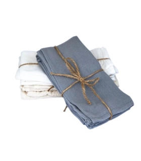 Pack x 4 Servilletas de Gasa Gris