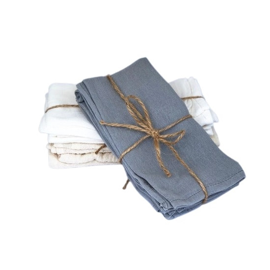 Pack x 4 Servilletas de Gasa Gris