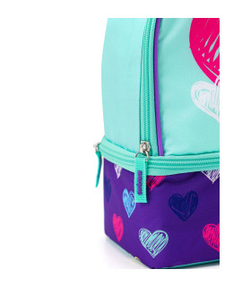 Lunchera Térmica con Doble Fondo Corazones Thermos