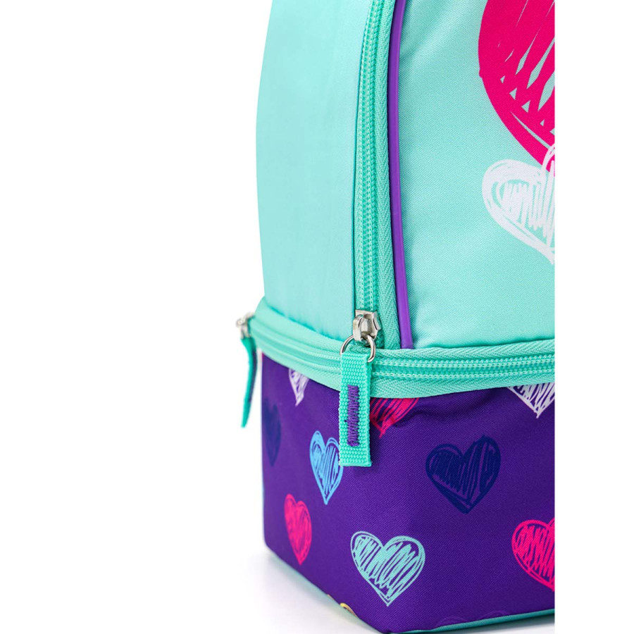 Lunchera Térmica con Doble Fondo Corazones Thermos