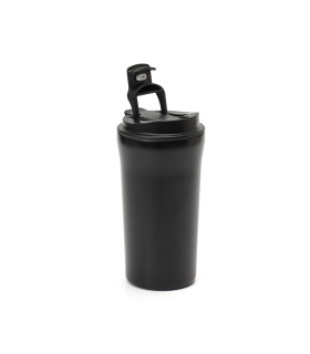 Vaso Térmico 500 ml Doble con Tapa y Sorbete Thermos Negro