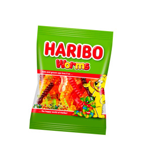 Caramelos Gomitas Haribo Worms 80 g