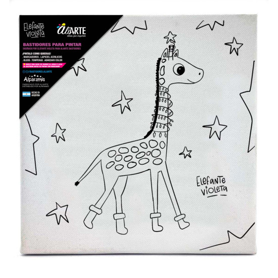 Bastidor para Pintar Navidad por Elefante Violeta 20x20 cm