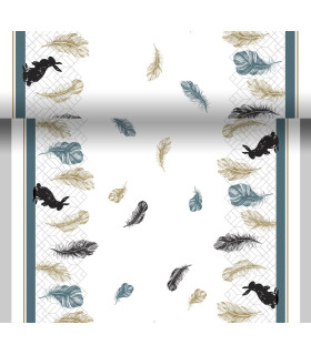 Camino de Mesa 480 x 40 cm Coloured Feathers