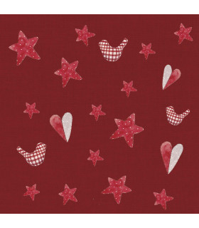 Servilletas 33 x 33 cm Artisan Joy Red and White Xmas