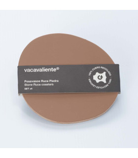 Posavasos Piedra Ruca Nuez Vacavaliente x 4