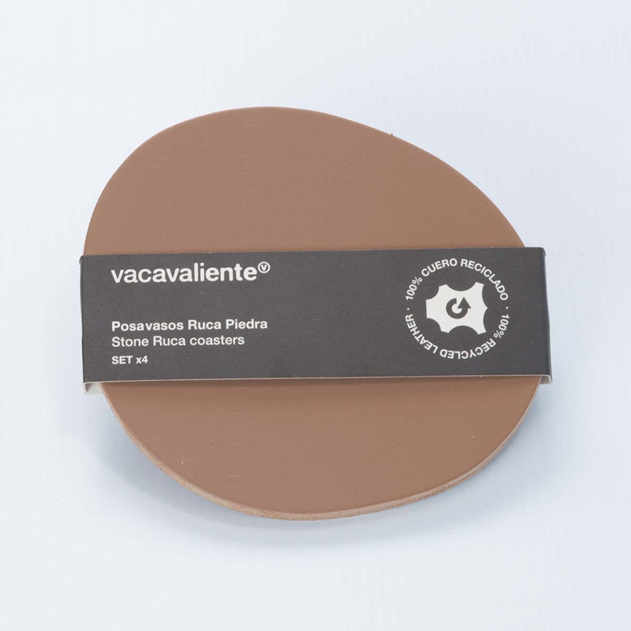 Posavasos Piedra Ruca Nuez Vacavaliente x 4