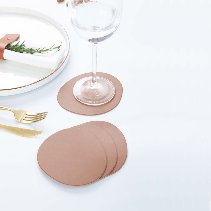 Posavasos Piedra Ruca Nuez Vacavaliente x 4