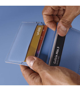 Tarjetero Doble Urban Lichen Blue Vacavaliente