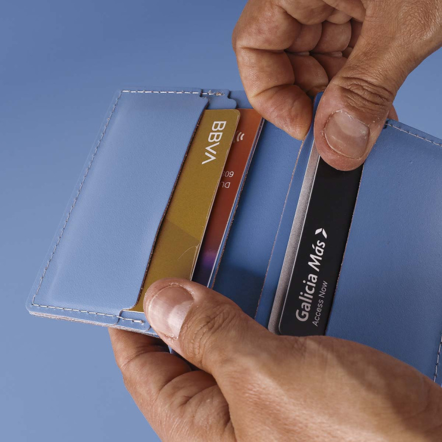 Tarjetero Doble Urban Lichen Blue Vacavaliente