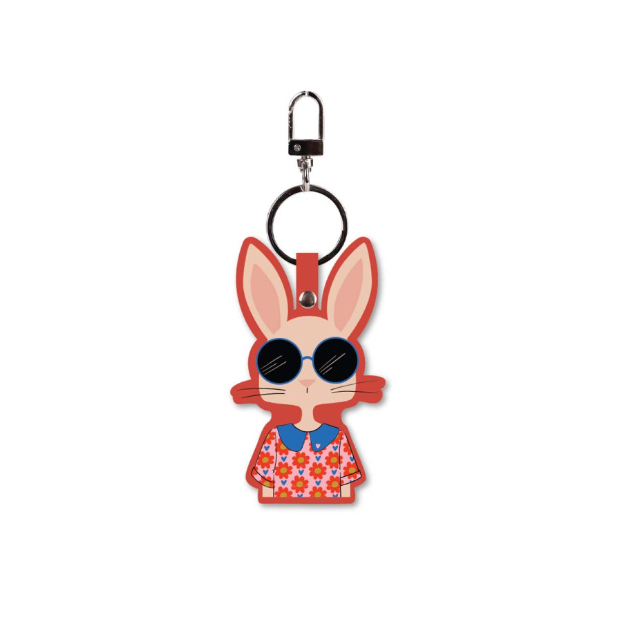 Llavero Charm Mariisore Bunny Hipster Vacavaliente