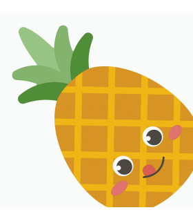 Servilletas 33 x 33 cm Troqueladas Silhouette Pineapple