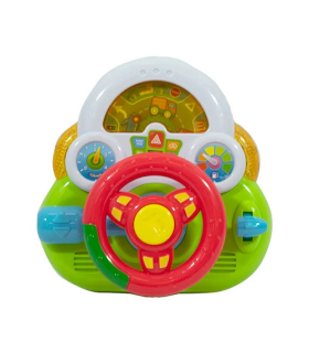 Mini Volante con Luz y Sonido de Juguete a Pilas