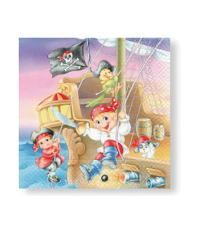Servilletas 33 x 33 cm Pirate Kids