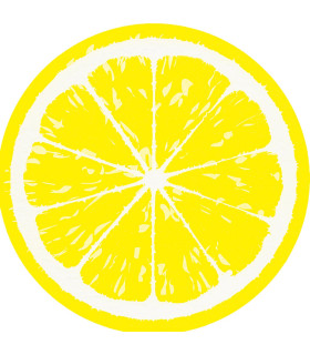 Servilletas 33 x 33 cm Troqueladas Silhouette Lemon