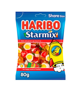 Caramelos Gomitas Haribo Starmix 80 g