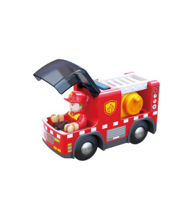 Camión de Bomberos de Juguete con Sirena Hape