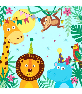 Servilletas 33 x 33 cm Party Animals