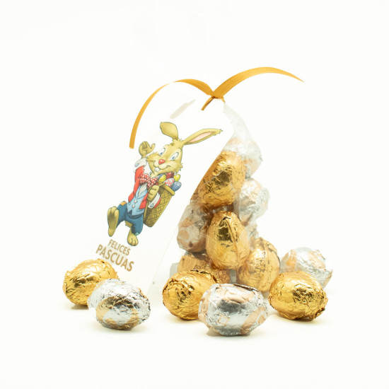 Bolsita con 10 Huevitos de Pascua de 9 gr Alparamis