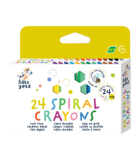 Crayones Spiral Haku Yoka x 24