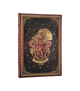 Cuaderno 13 x 18 cm Casa Gryffindor Liso Paperblanks