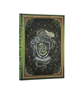 Cuaderno 13 x 18 cm Casa Slytherin Liso Paperblanks