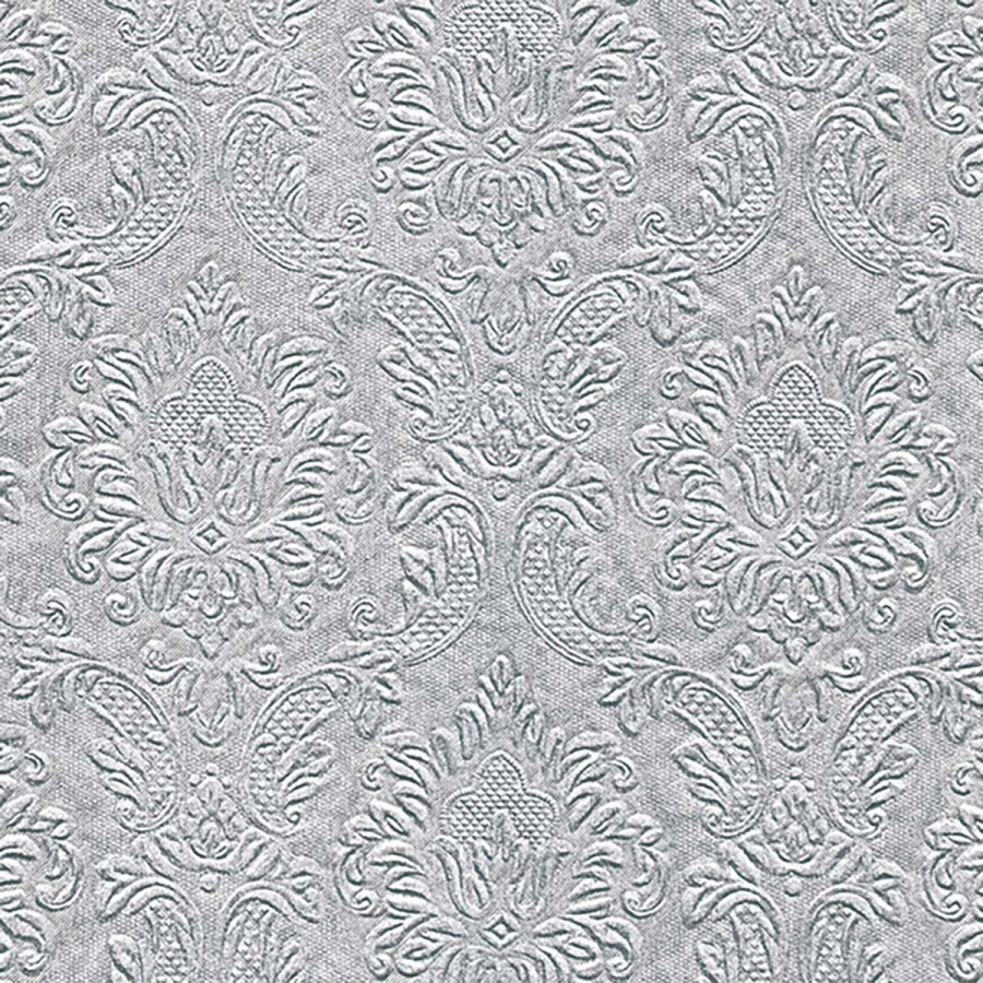 Servilletas 33 x 33 cm Ornament Silver Xmas