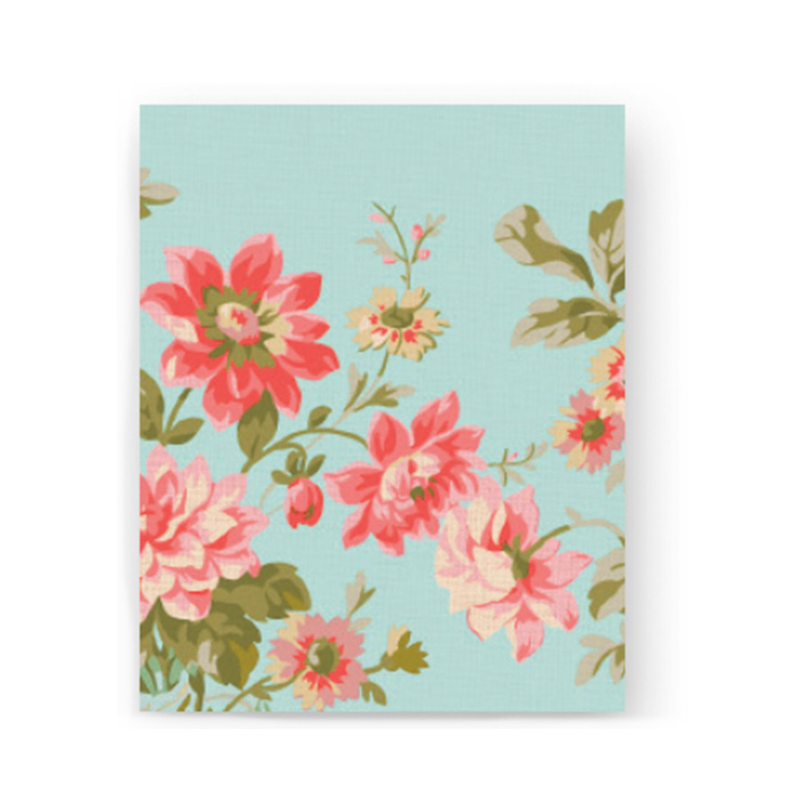 Mantel 80 x 80 cm Painted Dahlias