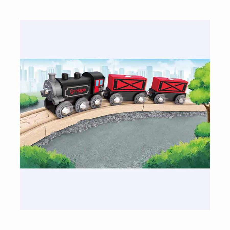 Tren de Carga Antiguo de Juguete Hape