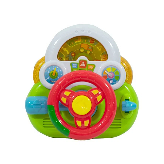 Mini Volante con Luz y Sonido de Juguete a Pilas