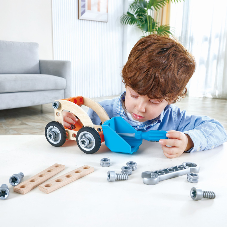 Set de Construcción de Auto 37 Piezas Junior Inventor Hape