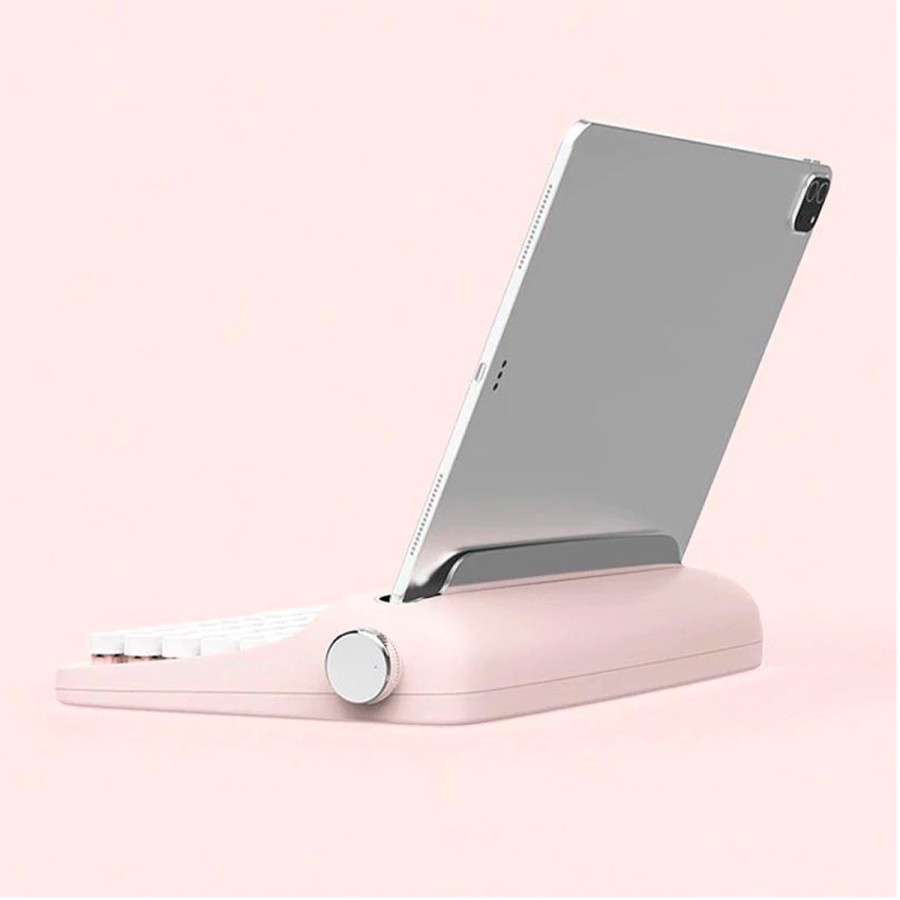 Teclado Vintage Bluetooth Pink Ibicraft