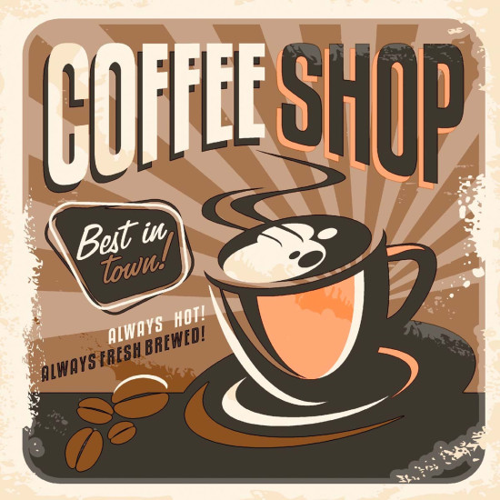 Servilletas 24 x 24 cm Coffee Shop