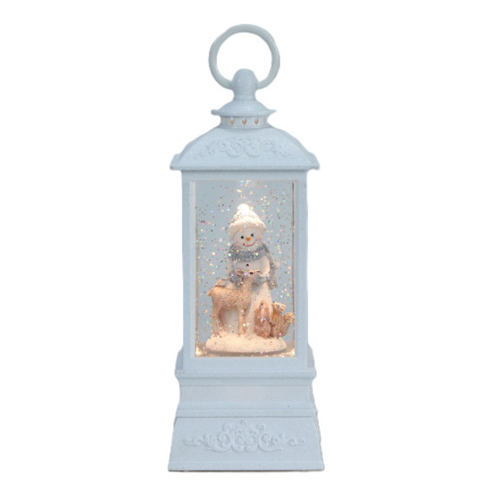 Farol Snowman 8 x 24 cm con LED Alparamis