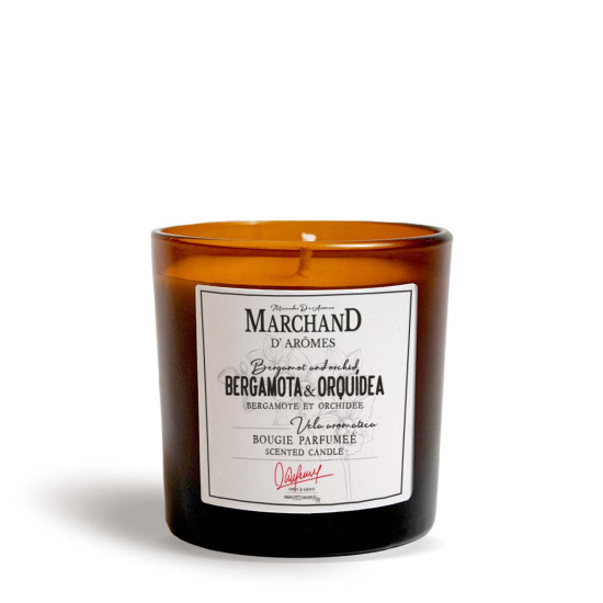 Vela Aromática Marchand D Aromes Bergamota y Orquídea 220 g
