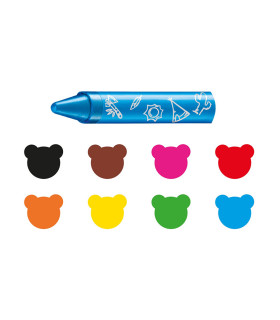 Crayones Acuarelables Wild Baby Carioca x 8