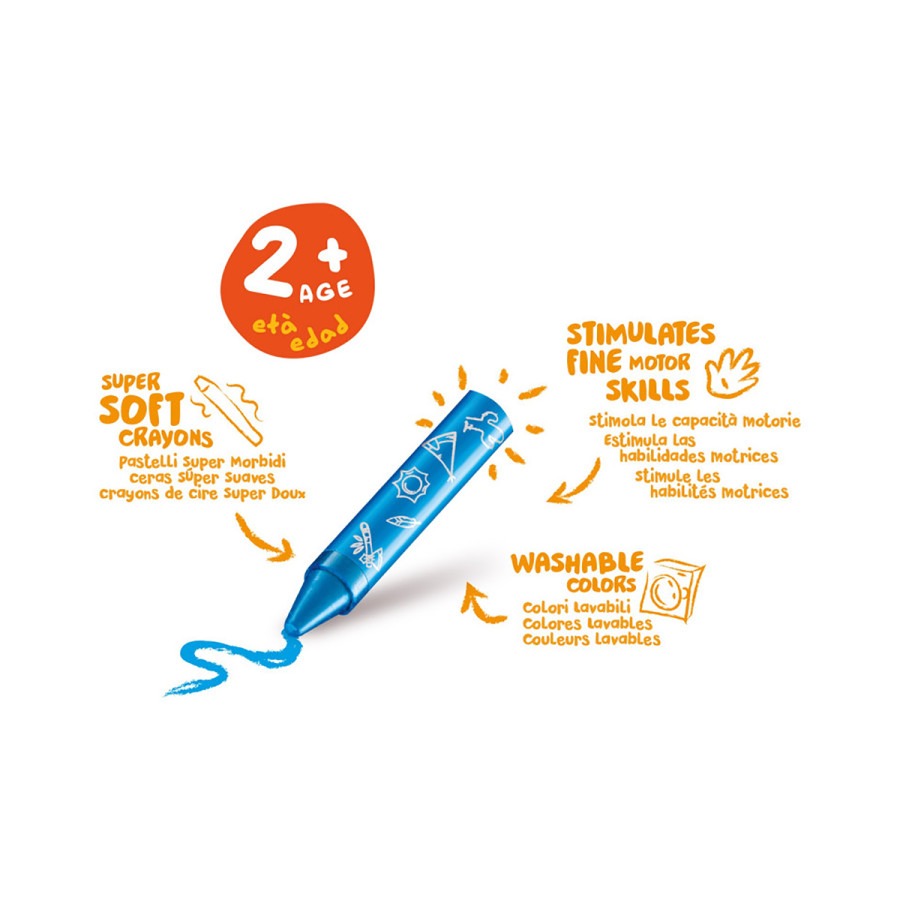 Crayones Acuarelables Wild Baby Carioca x 8