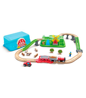 Set de Tren de Juguete en el Campo Hape