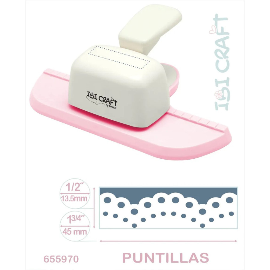 Perforadora Artística de Guardas Jumbo Puntillas Ibicraft