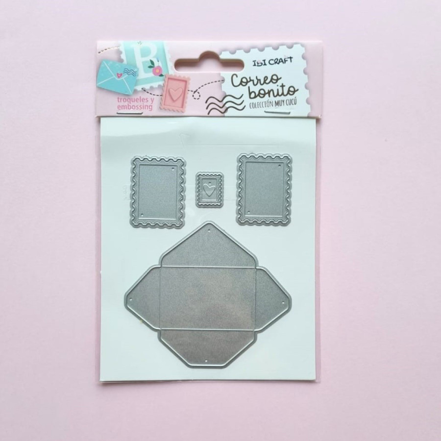 Troqueles x 4 Correo Bonito Ibicraft