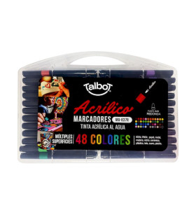 Marcadores Acrilicos en Valija Talbot x 48