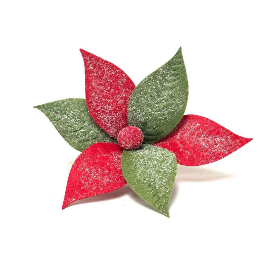 Adorno Estrella Federal Roja y Verde 22 cm Alparamis A24-3831