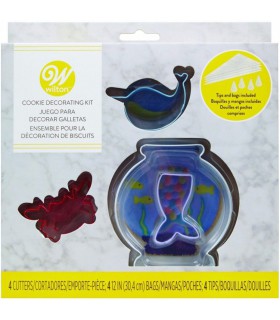 Kit Cortantes y Decoración - Vida Marina