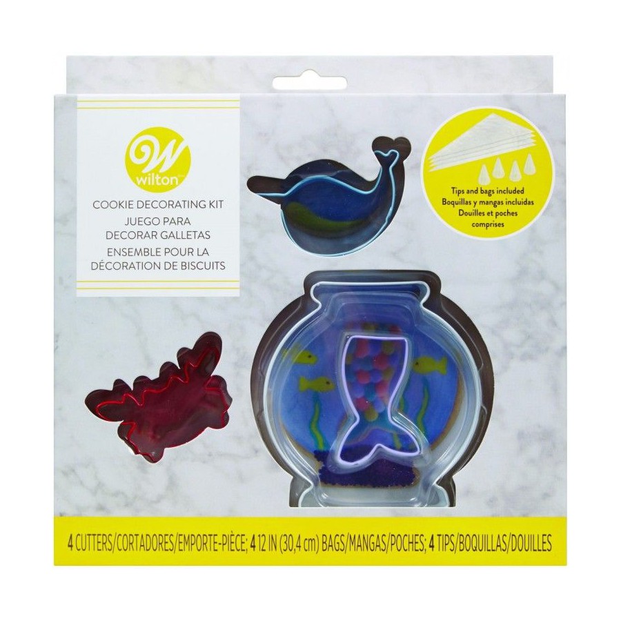 Kit Cortantes y Decoración - Vida Marina